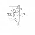 Right Hand Jalousie Operator 1-1 2 Link With 3 Arm