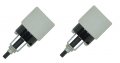 Satco Phenolic Bottom Turn Knob Sockets -2 Pack 