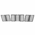 3-pieces Ch1200377 Factory Style Front Bumper Grill Grilles Assembly Compatible With Jeep Grand Cherokee 2014-2016 Painted
