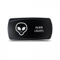 Ch4x4 Rocker Switch Alien Lights Symbol 2 Horizontal Green Led