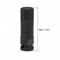 Uxcell 1 2 Drive X H21 21mm Impact Hex Bit Socket Metric 3 Length Cr-mo Steel Use With Drivers Or Hand Ratchets