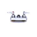 Ts Brass B-1110-xs Work Board Faucet Deck Mount 4 Centers 6 Swing Nozzle Lever Handles 2 Shank 