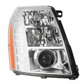 Hid Passenger Side Headlight Headlamp Rh White Decorative Frame Replacement For Escalade 2007 2008 2009 2010 2011 2012 2013 