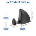 4set Glass Shelf Bracket Wood Glass Holder Support Wall Mount Powder Coated Adjustable Shelves Clamp For 3-16mm 0 12 63 Black