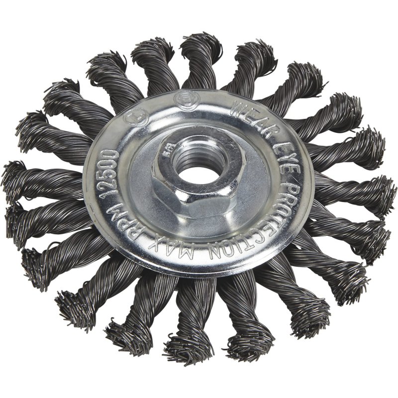 Klutch 4 5in Twisted Knot Wire Wheels 5-pk