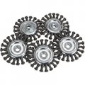 Klutch 4 5in Twisted Knot Wire Wheels 5-pk 