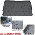 Sautvs Utv Rubber Bed Mat Liners For Honda Pioneer 1000-5 16-23 Tpe Rear Cargo All Weather Protector Slush Liner 1000 5 Seater