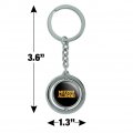 Graphics More University Of Missouri Alumni Keychain Spinning Round Chrome Plated Metal