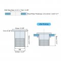Uxcell M5 Rivet Nuts 150pcs Zinc Plated Carbon Steel Knurled Flat Head Threaded Insert For Metal Plastic