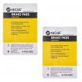 Niche Brake Pad Set For Suzuki Drz400 Kawasaki Kx250 Kx125 Klx250 Honda Cr250r Yamaha Yz426f Rear Organic 2 Pack