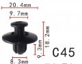 Autobahn88 Fender Liner Clip Splash Shield Blind Rivet Compatible With Honda Mazda Nissan Oem 90675s3003 90675sb3003 F0156964