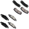 Brake Pad Sets 8pcs For Oldsmobile Alero 1999-2004 For Pontiac Grand Am 2005 D727 D698 