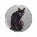 1080 Graphics I Am A Black Cat Key Chain Double Sided Stainless Steel Keychain 
