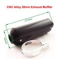 Tc-motor Cnc Alloy Black 38mm Exhaust Muffler For 125cc 140cc 150cc 160cc Chinese Pit Dirt Bike Motocross Crf50 Xr50 Klx110 Ssr