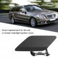 Front Headlight Washer Nozzle Cap Fydun 2128600108 2128600208 Black Pc Covers For Mercedes E-class W212 E200 E260 E250 E300