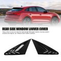 2pcs Rear Side Window Louver Cover Shade Durability Abs Material Heat Insulation For Fy Coupe 2018-2024 Bright Black