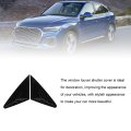 2pcs Rear Side Window Louver Cover Shade Durability Abs Material Heat Insulation For Fy Coupe 2018-2024 Bright Black