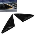 2pcs Rear Side Window Louver Cover Shade Durability Abs Material Heat Insulation For Fy Coupe 2018-2024 Bright Black