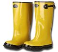 Cordova Bys17-16 Yellow Slush Boot With Black Ribbed Sole Cotton Lined 17-inch Length Over-the-shoe Style Size 16 