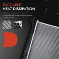 A-premium Engine Coolant Radiator Assembly With Transmission Oil Cooler Compatible Kia Soul 2010-2011 L4 2 0l Automatic Replace