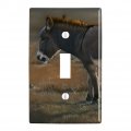 Burro Small Donkey Plastic Wall Decor Toggle Light Switch Plate Cover 