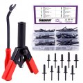 Swpeet 131pcs Poly Rivet Gun Set With 1pcs Removal Tool 90pcs Assortment Kit For All Plastic Rivets Safe Metal Or Clips Free 