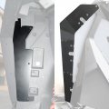 A Utv Pro Lower Door Valance Rear Wheel Well Block Offs For Polaris Rzr Xp 2020 2021 2022 2023 Panels Splash Guard Fender 