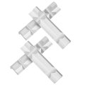 2 Pairs 5 Aluminum Vise Jaws With Magnetic V-type Soft Rubber Pads Covers Durable Multi-purpose Vises Protector Kit For Holding 