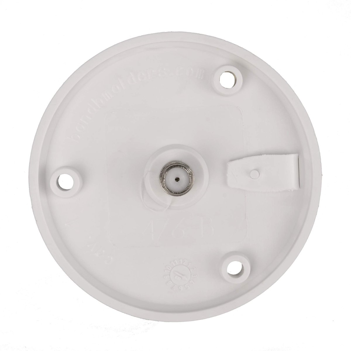 Recpro Rv Cable Tv Plate Coaxial Connector Black Or White Option 1 2 White Outlets