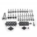 Httmt Mt215-005- Aluminum Fairing Bolt Kit Body Compatible With 1999-2007 Suzuk Hayabusa Gsxr 1300 Silver