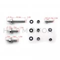Httmt Mt215-005- Aluminum Fairing Bolt Kit Body Compatible With 1999-2007 Suzuk Hayabusa Gsxr 1300 Silver
