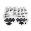 Httmt Mt215-005- Aluminum Fairing Bolt Kit Body Compatible With 1999-2007 Suzuk Hayabusa Gsxr 1300 Silver