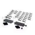 Httmt Mt215-005- Aluminum Fairing Bolt Kit Body Compatible With 1999-2007 Suzuk Hayabusa Gsxr 1300 Silver