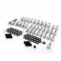 Httmt Mt215-005- Aluminum Fairing Bolt Kit Body Compatible With 1999-2007 Suzuk Hayabusa Gsxr 1300 Silver