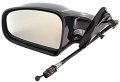 Fits 99-01 Grand Am Left Driver Mirror Manual Remote Twin Post Unpainted 