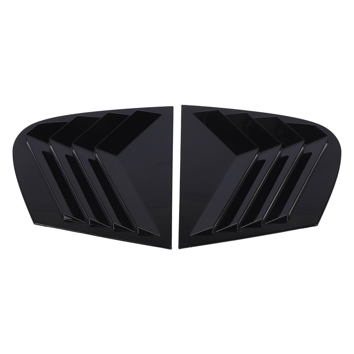 2 Pcs Rear Window Side Shutter Glossy Black Weatherproof Rugged Construction 1 Series E87 2005 2011