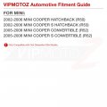 Vipmotoz For 2002-2008 Mini Cooper R50 R53 Hatchback R52 Convertible Full Amber Led Strip Side Indicator Light Front Fender