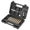 17pcs Punch Set With Tool Box Including Roll Pin Doublea Faced Hammer Brass Steel For Machinery Maintenance