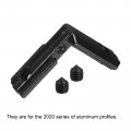 Uxcell L-shape Interior Joint Bracket 4set Inside Corner Connectors With M5 Screws For 2020 Series Aluminum Extrusion Profile