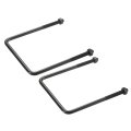 2 Sets M8 Square U-bolts 100mm 3 94 Inner Width 140mm 5 51 Length 304 Stainless Steel U-clamp Bolt Electroplated With Nuts For 