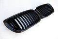 Facelift Carbon Black M Kidney Euro Sport Front Hood Grill For Bmw 4d E46 Lci 02-05