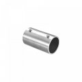Uxcell Rail Pipe Fitting 2-way 60mm Length 202 Stainless Steel Straight Connector Brushed For 33mm 1 3 Od Handrail Railing 2