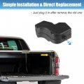 X Autohaux 1 Pair Left Right Side Black Tailgate Rubber Stop Bumpers For Ford F-150 6 5 Foot Box 2015-2023 Stopper Limiter