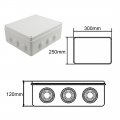 Uxcell 300mmx250mmx120mm Dustproof Ip65 Junction Box Universal Electric Project Enclosure