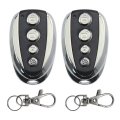 2pcs Remote Control Key Opener With 4-buttons 433 92mhz Use For Wireless Security Alarm Door Controller 