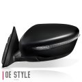 Ni1320254 Factory Style Driver Left Side Mirror Manual Folding Power Adjust Turn Signal Compatible With Rogue 14-19 Paint To