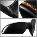 Ni1320254 Factory Style Driver Left Side Mirror Manual Folding Power Adjust Turn Signal Compatible With Rogue 14-19 Paint To