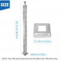 Anxingo Cable Railing Post Deck 42x2x2 Silver W Pre-drilled Hole Stainless Steel Top Mount Wood Concrete Angle Stairs