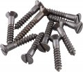 6 X 3 4 Steel Flat Countersunk Head Slot Drive Wood Screws Pack Of 100 Self Tapping For Antique Or Modern Furniture Sc-s634fc