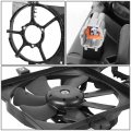 Ni3115115 Factory Style Dual Cooling Radiator Fan And Shroud Compatible With Nissan Sentra Xe Sedan 4-door 1 8l 2000-2001 Black